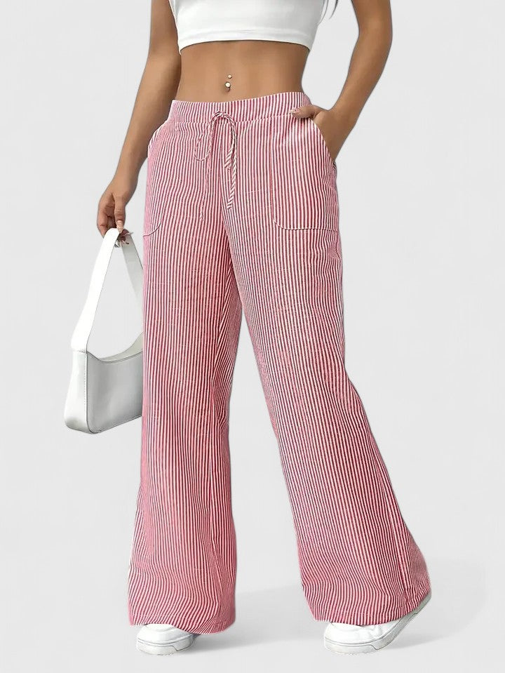 Zelda | Comfortable Wide-leg Trousers with Elegant Details