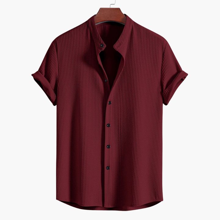 Beckett| Men's shirt with Stand-up Collar