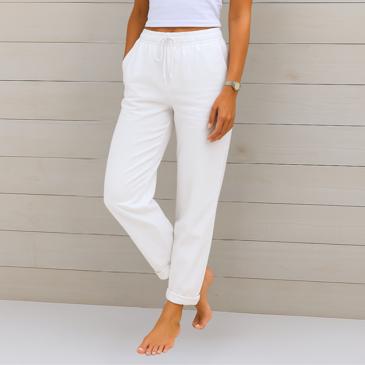 Bette™ | Premium Breathable Linen Stretch Trousers