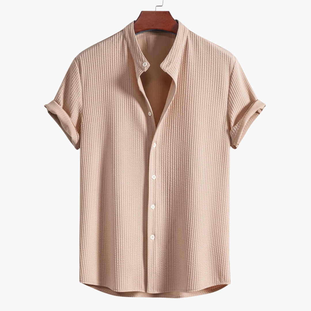 Beckett| Men's shirt with Stand-up Collar