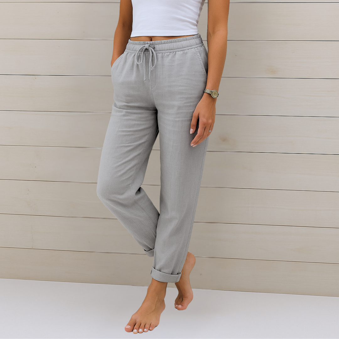 Bette™ | Premium Breathable Linen Stretch Trousers