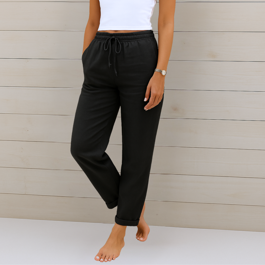 Bette™ | Premium Breathable Linen Stretch Trousers