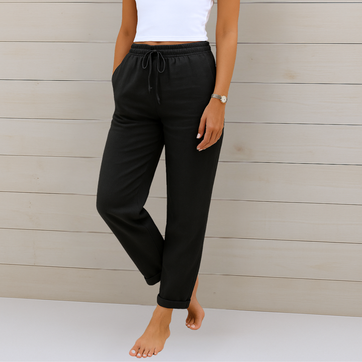 Bette™ | Premium Breathable Linen Stretch Trousers