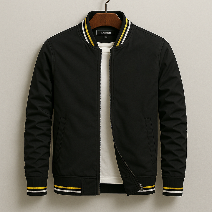 Gavin™ | Elegant Striped Bomber Jacket