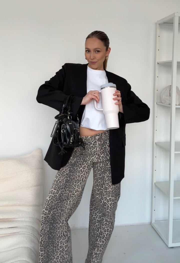 REMMI LEOPRINT DENIM