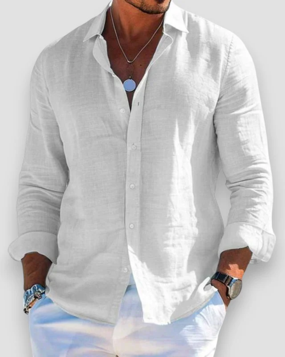 Duke | Casual Men's Linen Shirt