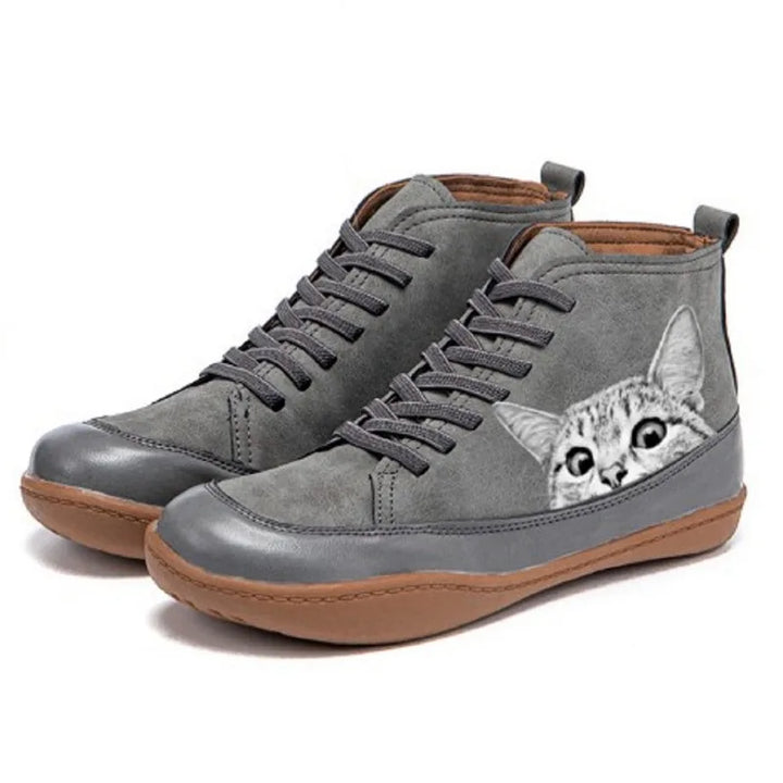Colton™ | Leather ankle boots for cat lovers