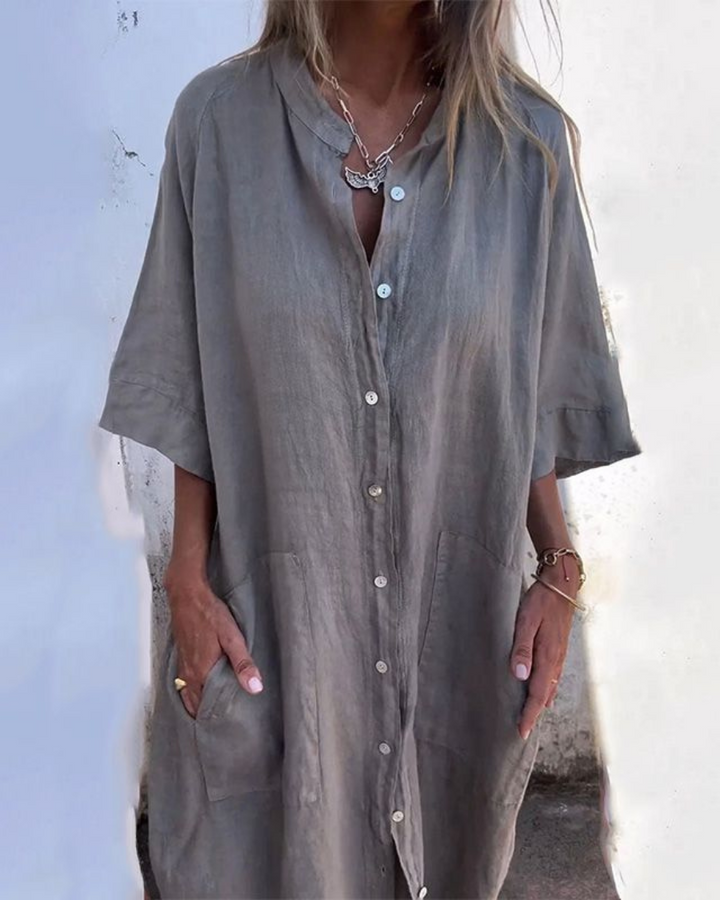 Briella™ | Ibiza Style Casual Ankle-height Shirt Dress