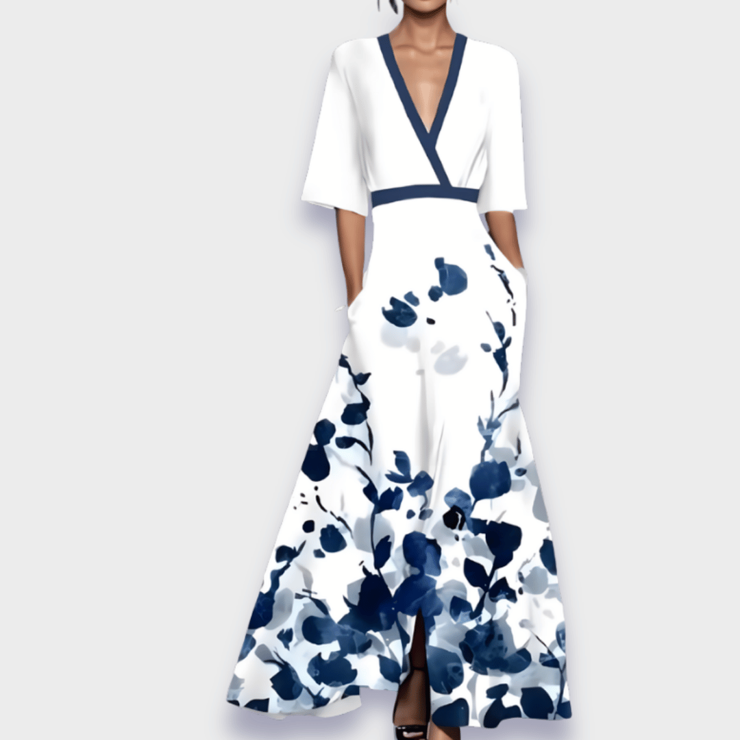 Anna | Elegant Floral Maxi Dress