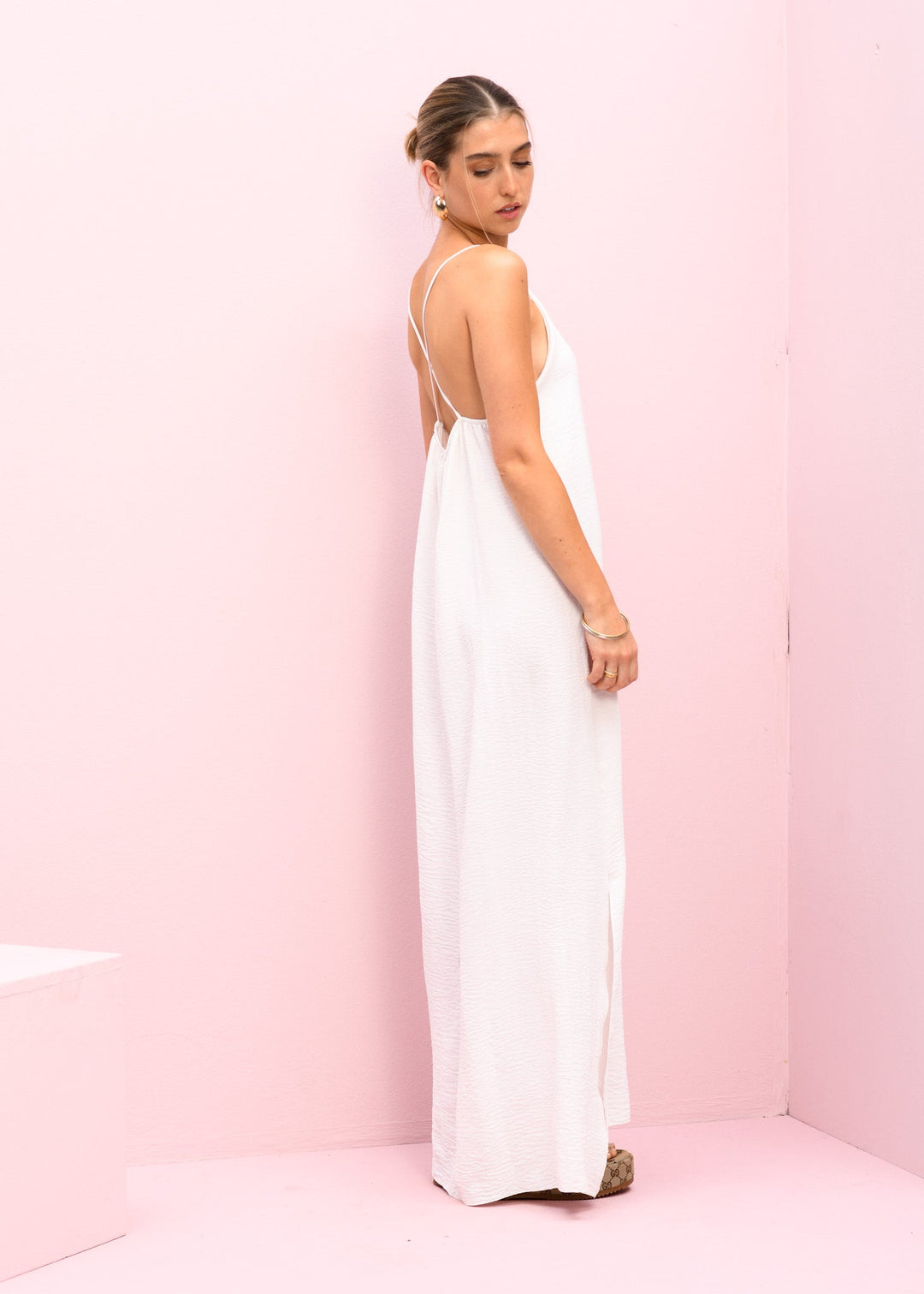 RUBBY SIMPLE MAXI DRESS COCONUT