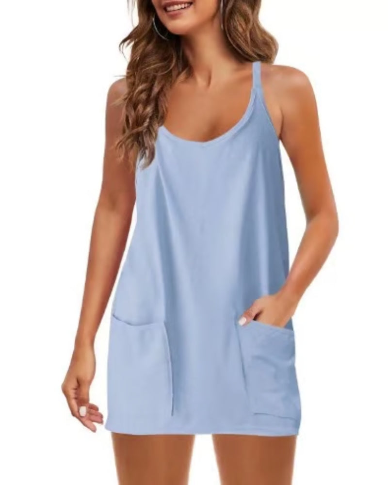Kiara - Sleeveless Romper Dress