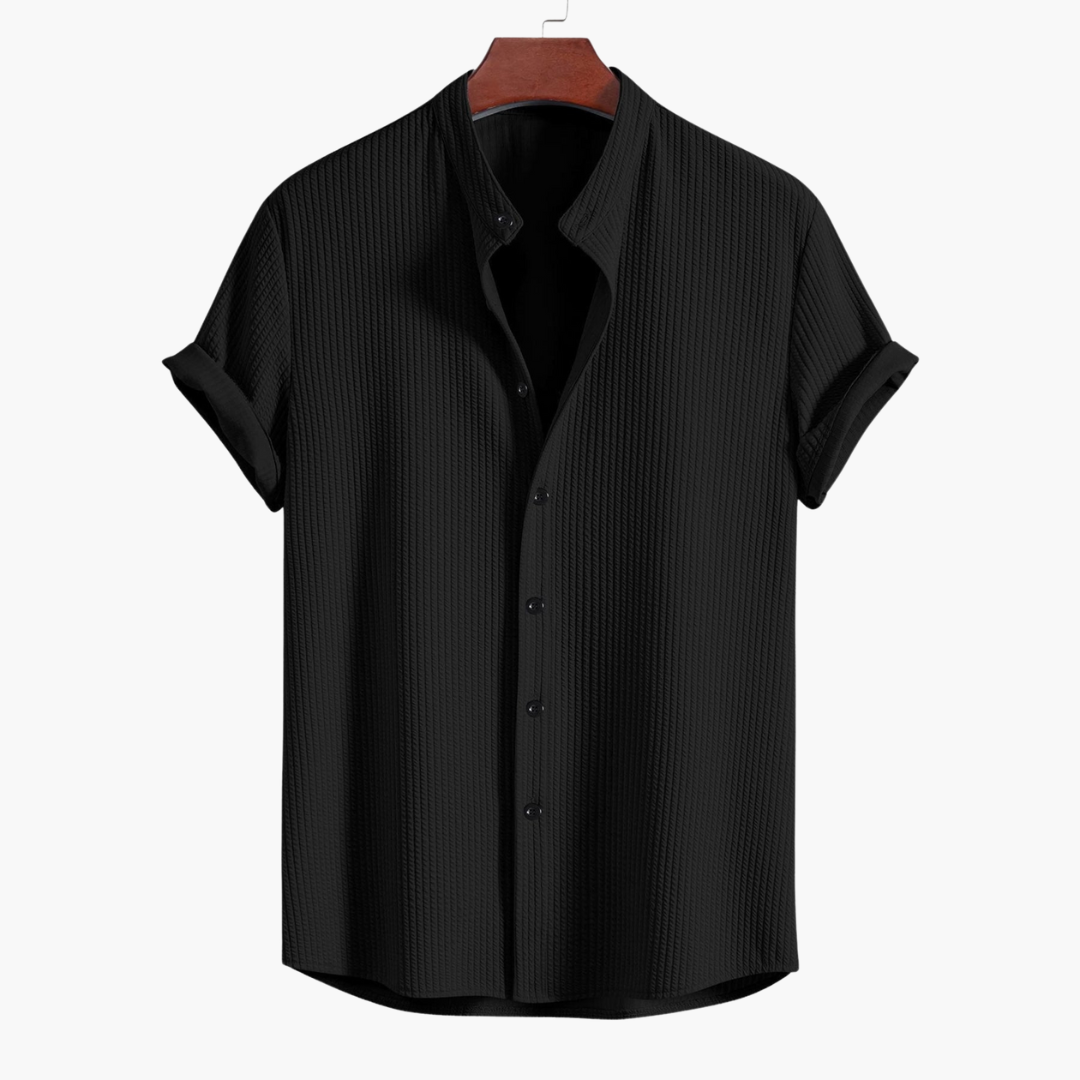 Beckett| Men's shirt with Stand-up Collar