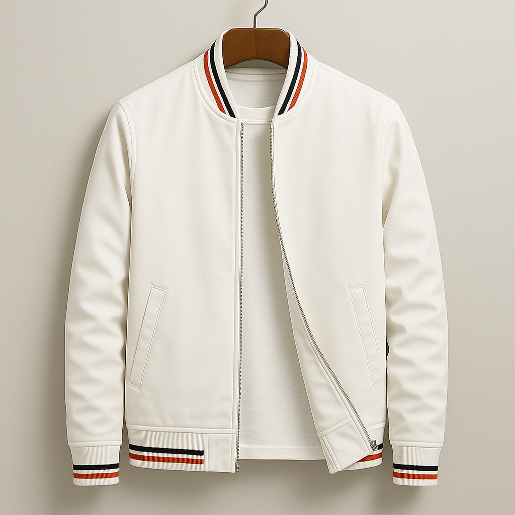 Gavin™ | Elegant Striped Bomber Jacket