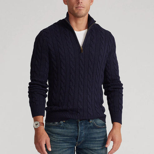 Colyn - Old Money Half-Zip Sweater