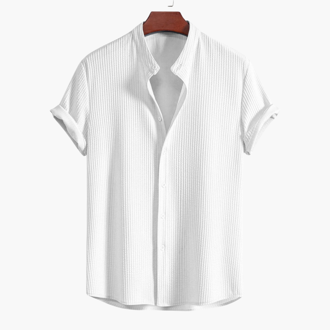Beckett| Men's shirt with Stand-up Collar