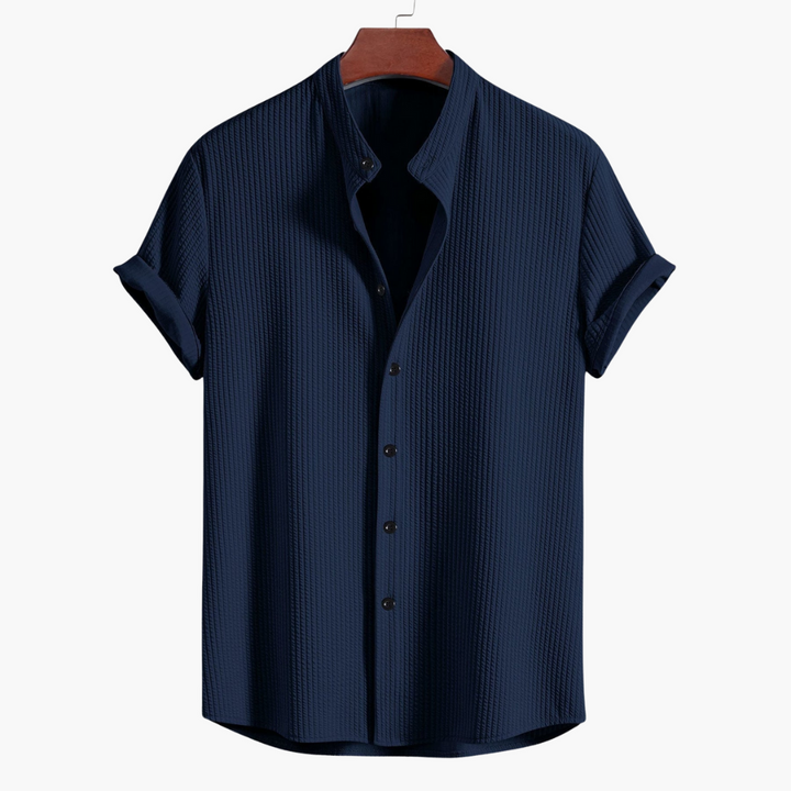 Beckett| Men's shirt with Stand-up Collar