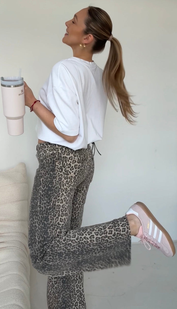 REMMI LEOPRINT DENIM