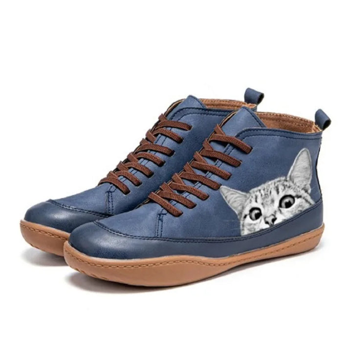 Colton™ | Leather ankle boots for cat lovers
