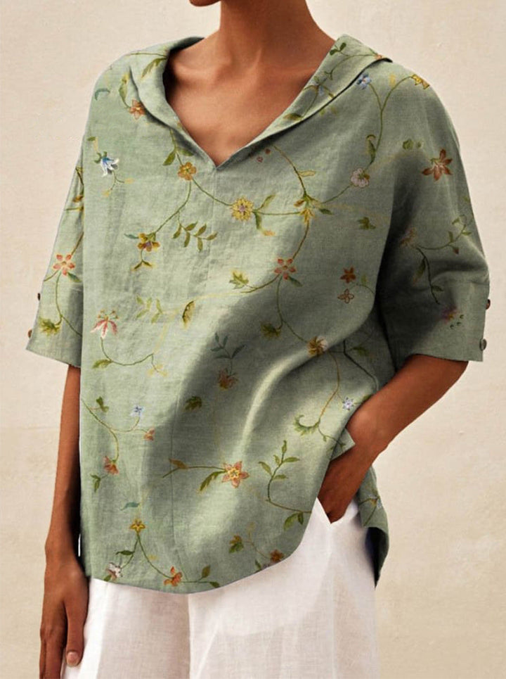 Bryony | Elegant top with V-neckline