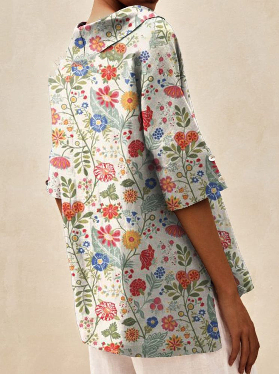 Bryony | Elegant top with V-neckline