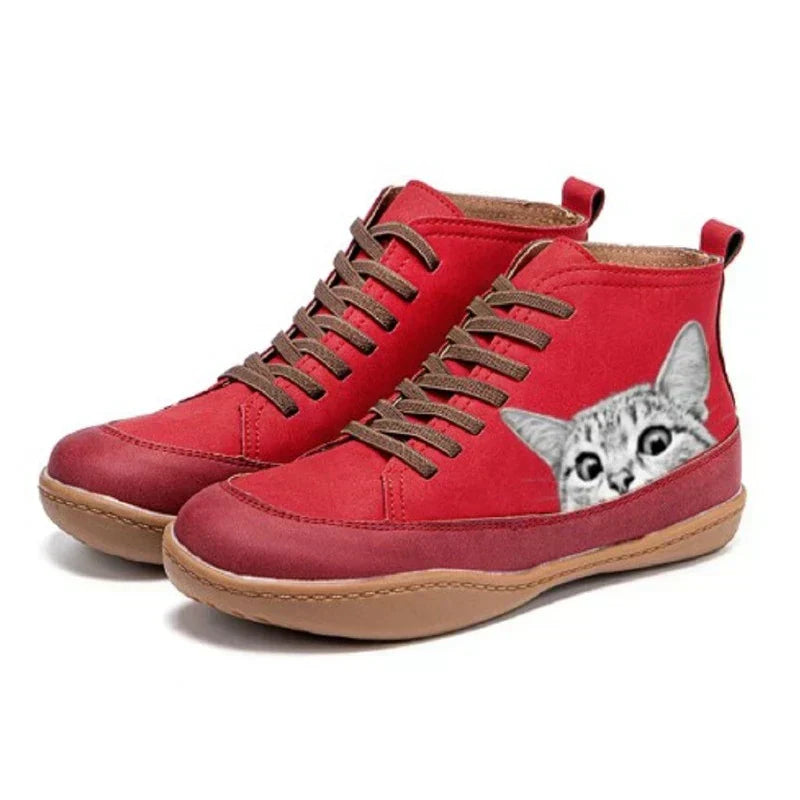 Colton™ | Leather ankle boots for cat lovers