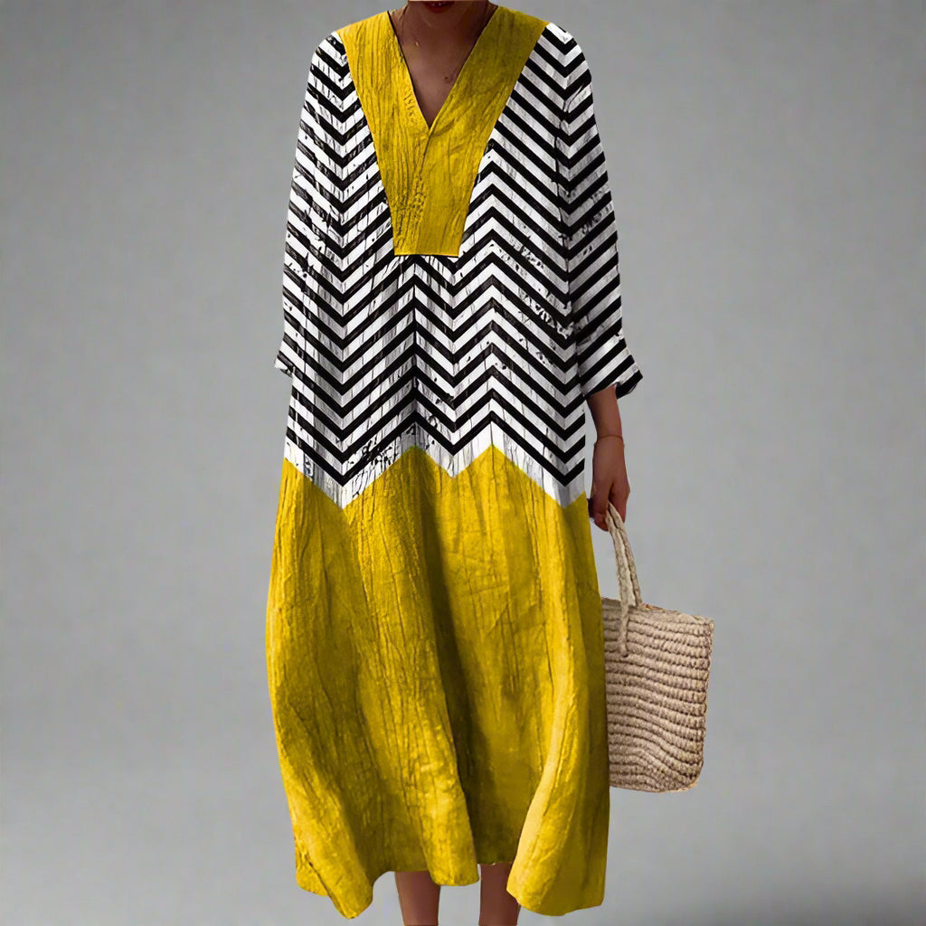 Maren™ | Elegant Geometric Dress