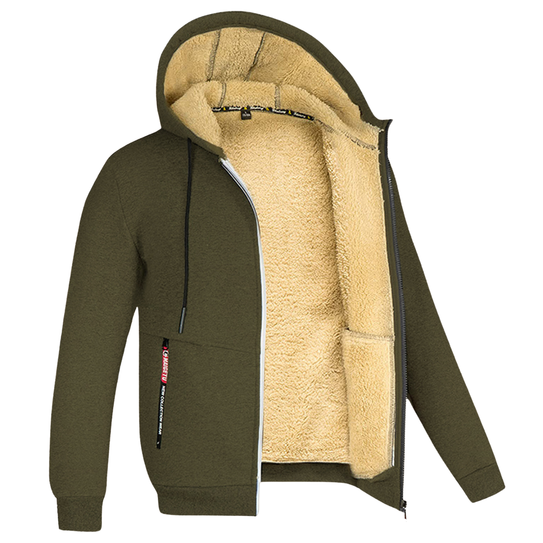 David - Fleece Hooded Cardigan