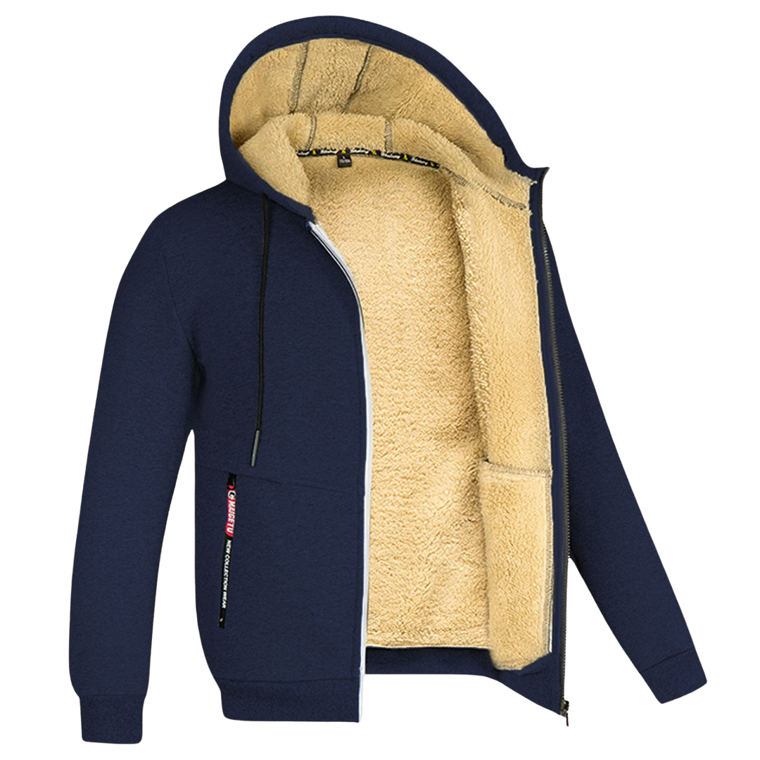 David - Fleece Hooded Cardigan