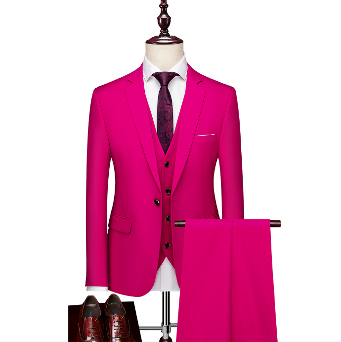 Andrew | Men's Business / Wedding Suit | Rose Red