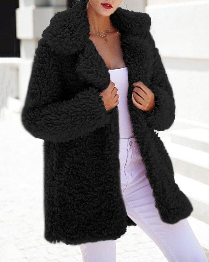 Elena| Oversized Fleece Teddy Jacket
