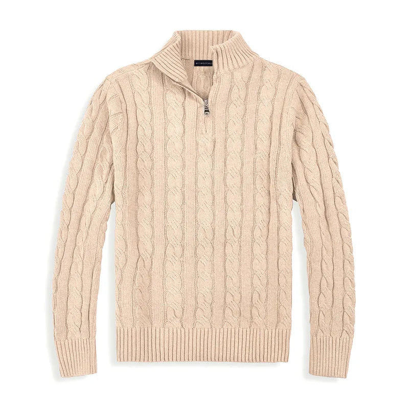 Colyn - Old Money Half-Zip Sweater