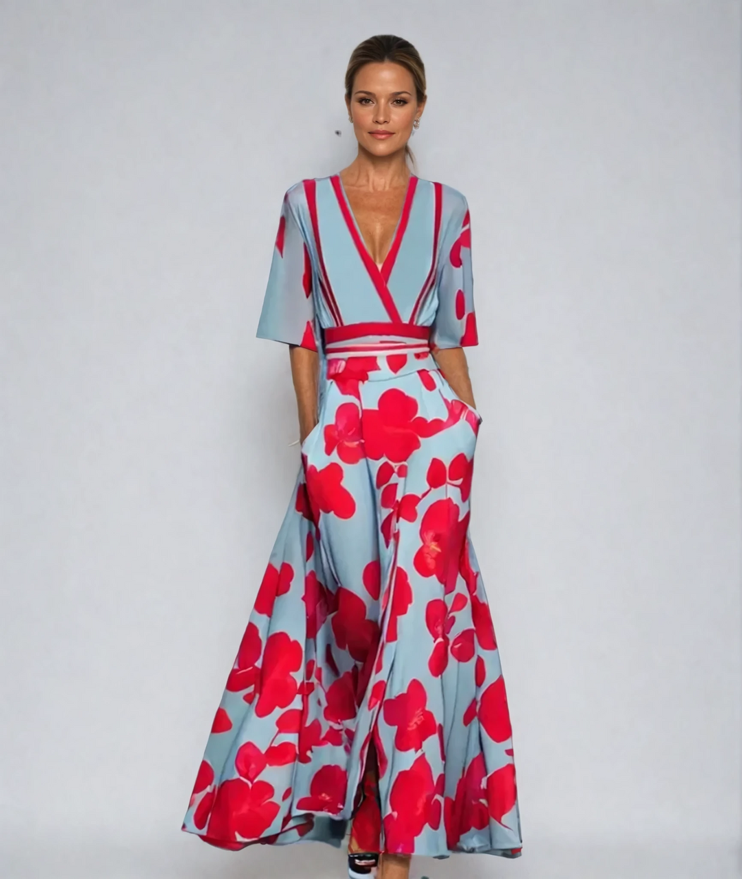 Anna | Elegant Floral Maxi Dress