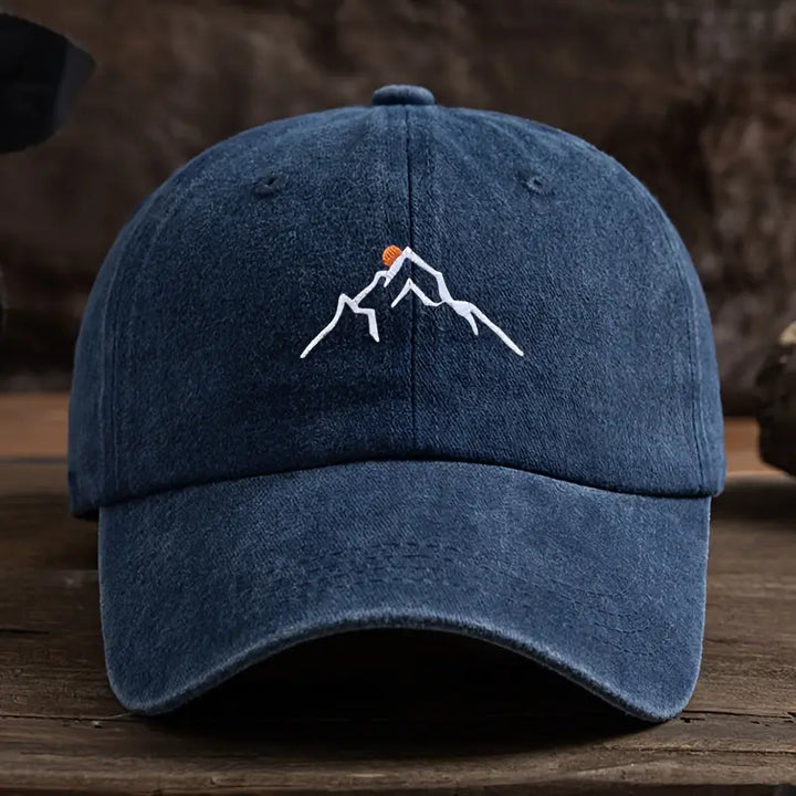 Derek™ | Baseball cap with mountain peak embroidery