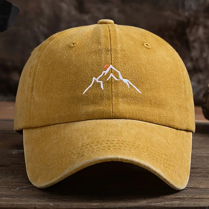Derek™ | Baseball cap with mountain peak embroidery