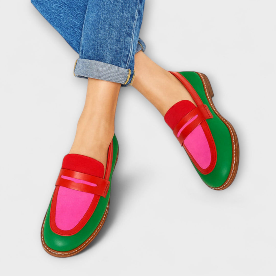 Nyla – Colorblock Loafers in Casual Style