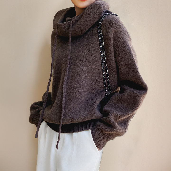 Elina - Turtleneck jumper made from merino wool