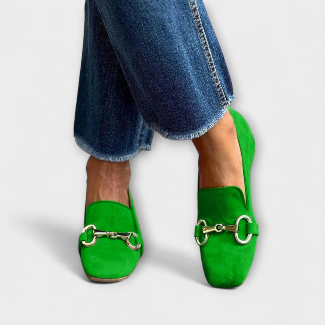 Taliah – Square-toe loafers with buckle