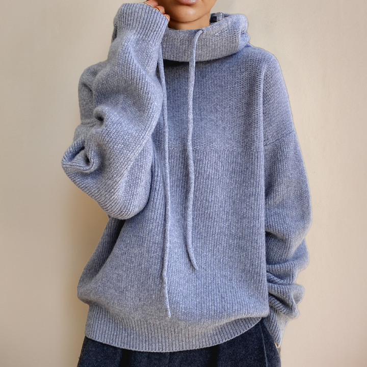 Elina - Turtleneck jumper made from merino wool