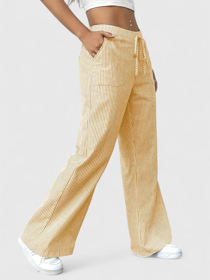 Zelda | Comfortable Wide-leg Trousers with Elegant Details