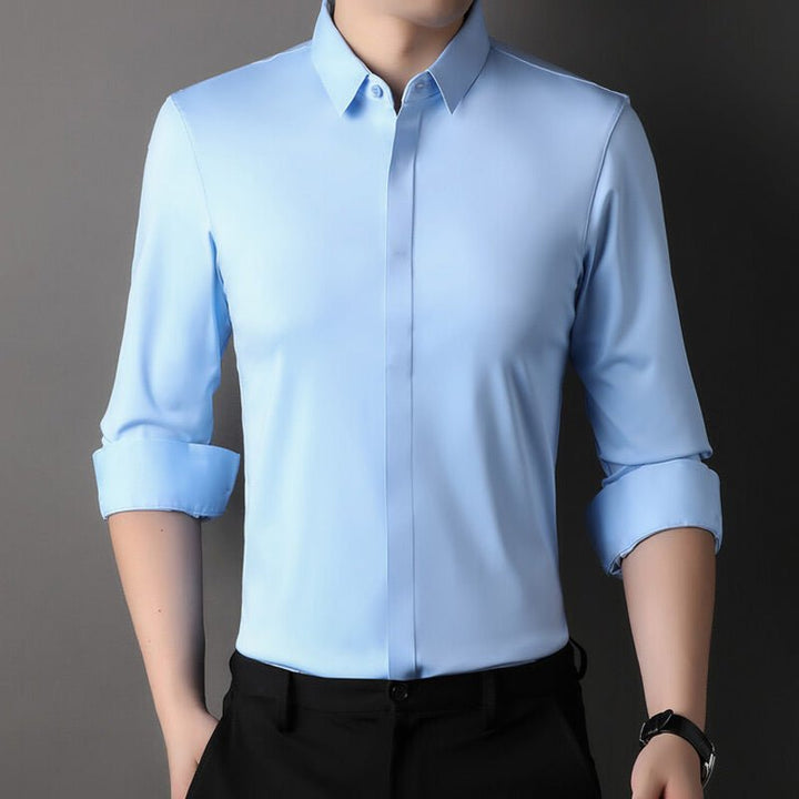 Roberrt | Crease-free stretch shirt for men
