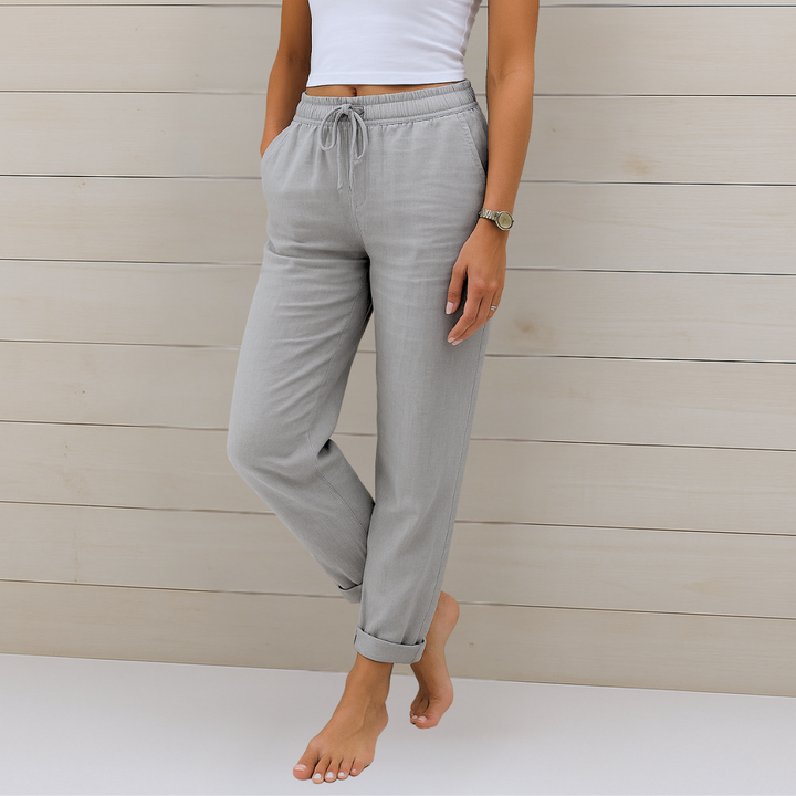 Bette™ | Premium Breathable Linen Stretch Trousers