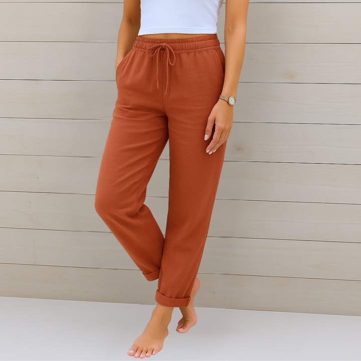 Bette™ | Premium Breathable Linen Stretch Trousers