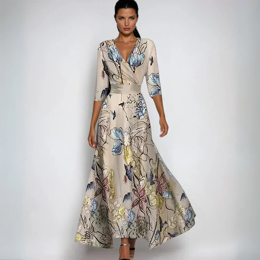 Anna | Elegant Floral Maxi Dress