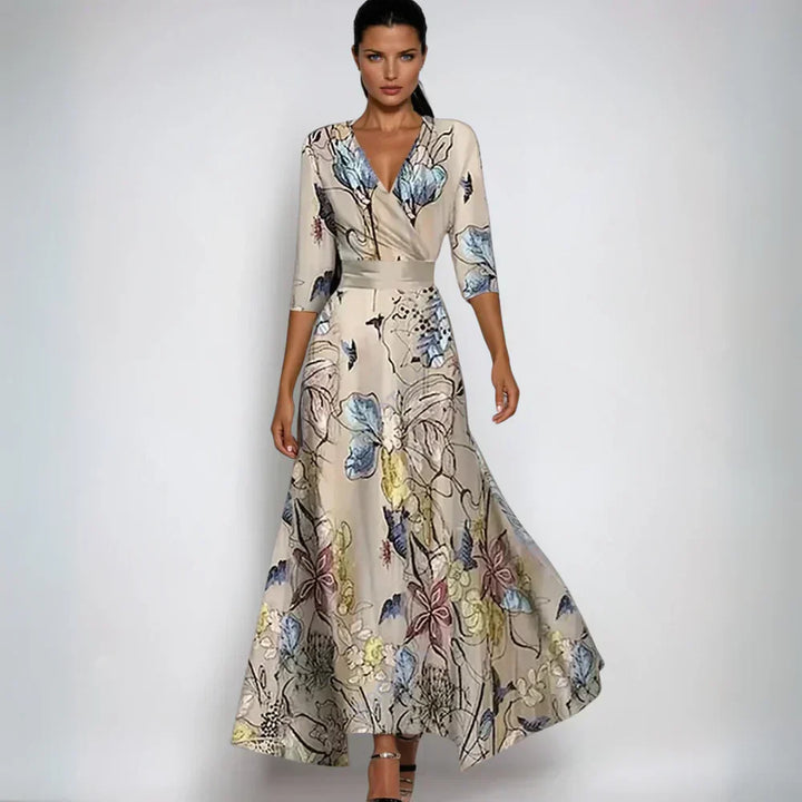 Anna | Elegant Floral Maxi Dress