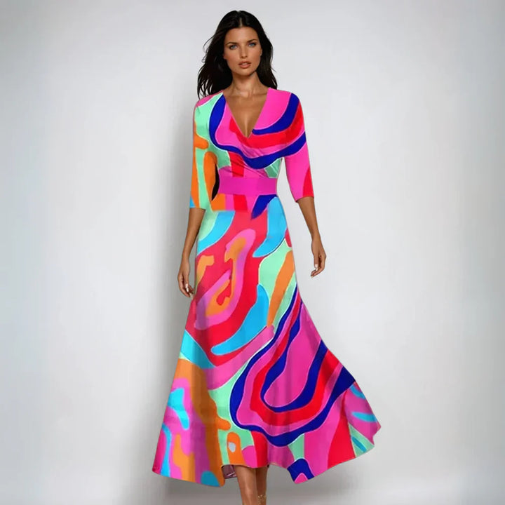 Anna | Elegant Floral Maxi Dress