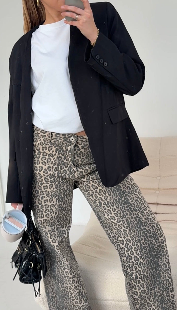 REMMI LEOPRINT DENIM