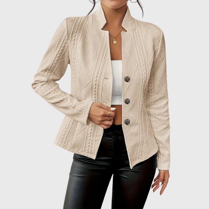 Olive | Blazer with elegant details