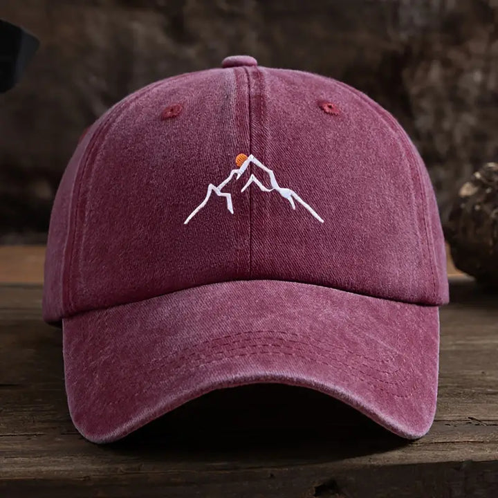 Derek™ | Baseball cap with mountain peak embroidery