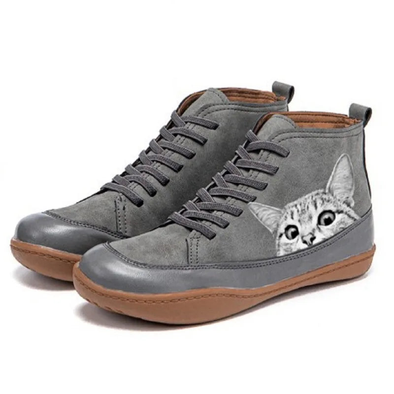 Colton™ | Leather ankle boots for cat lovers
