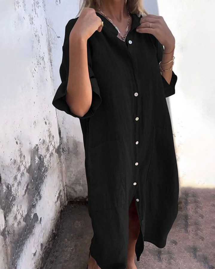 Briella™ | Ibiza Style Casual Ankle-height Shirt Dress